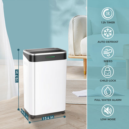 ZAFRO 45 Pints Dehumidifier for Home/Basement/Large Room with Drain Hose