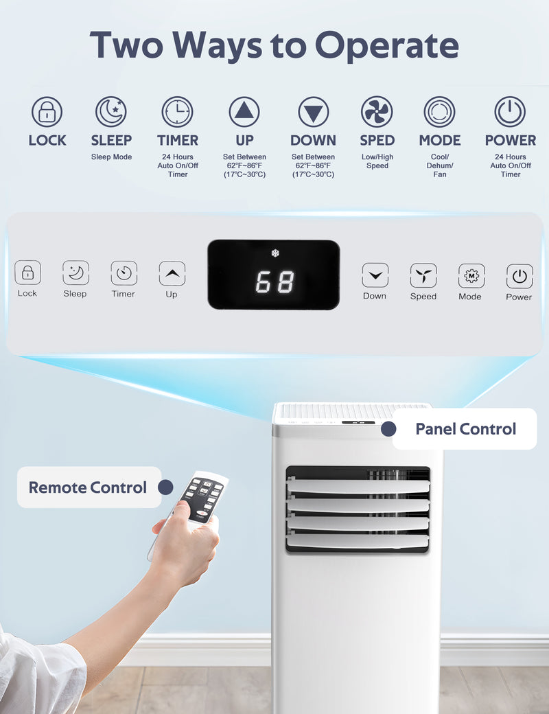 ZAFRO 8,000 BTU Portable Air Conditioners