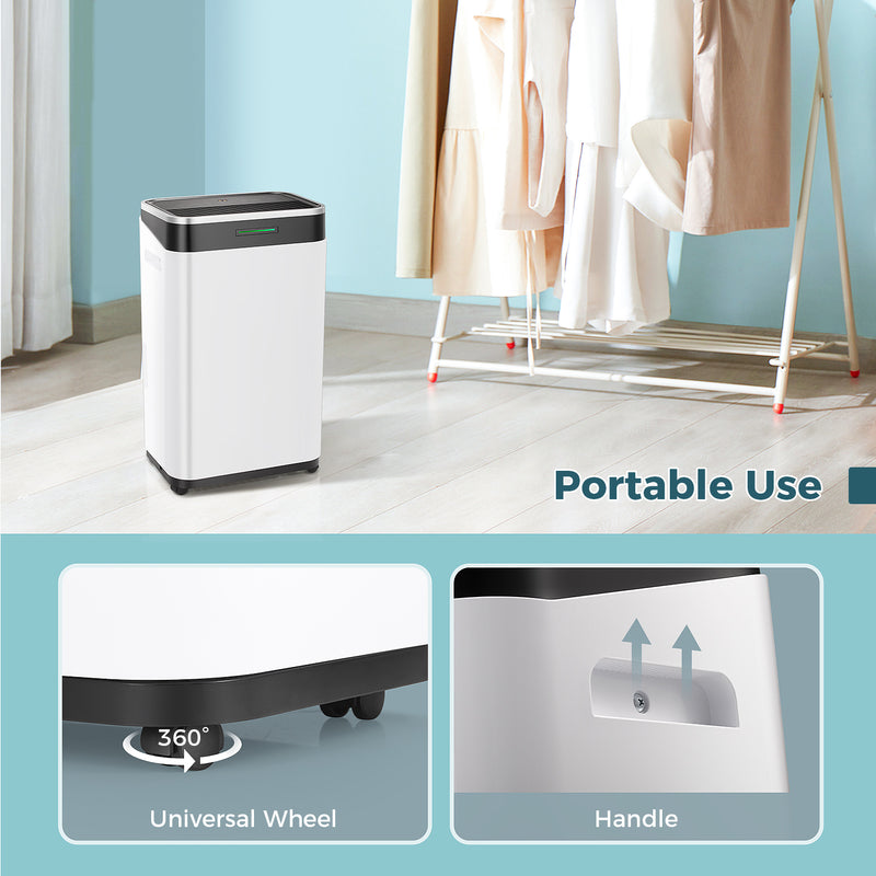 ZAFRO 45 Pints Dehumidifier for Home/Basement/Large Room with Drain Hose