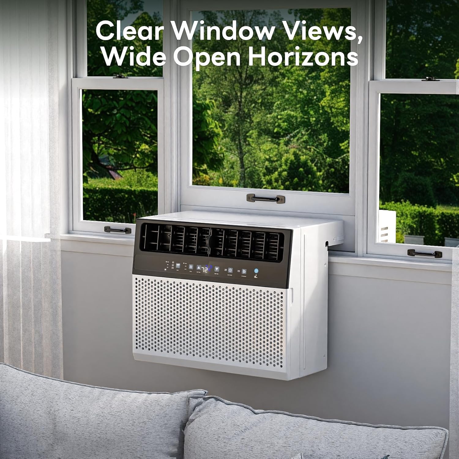 ZAFRO 12,000 BTU U-Shaped Window Air Conditioner Cools Up To 550 Sq. ft.