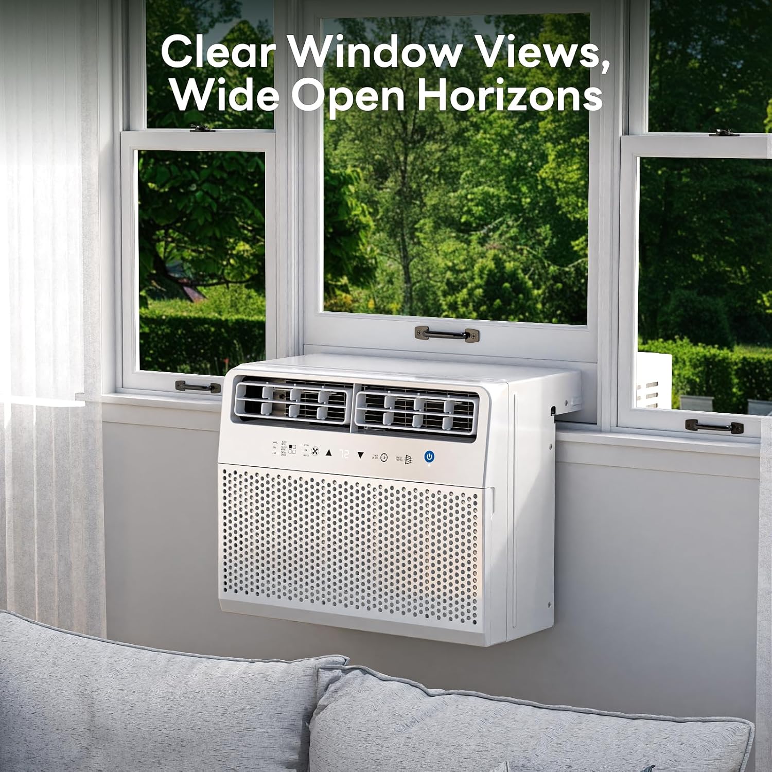 ZAFRO 12,000 BTU U-Shaped Window Air Conditioner Cools Up To 550 Sq. ft.