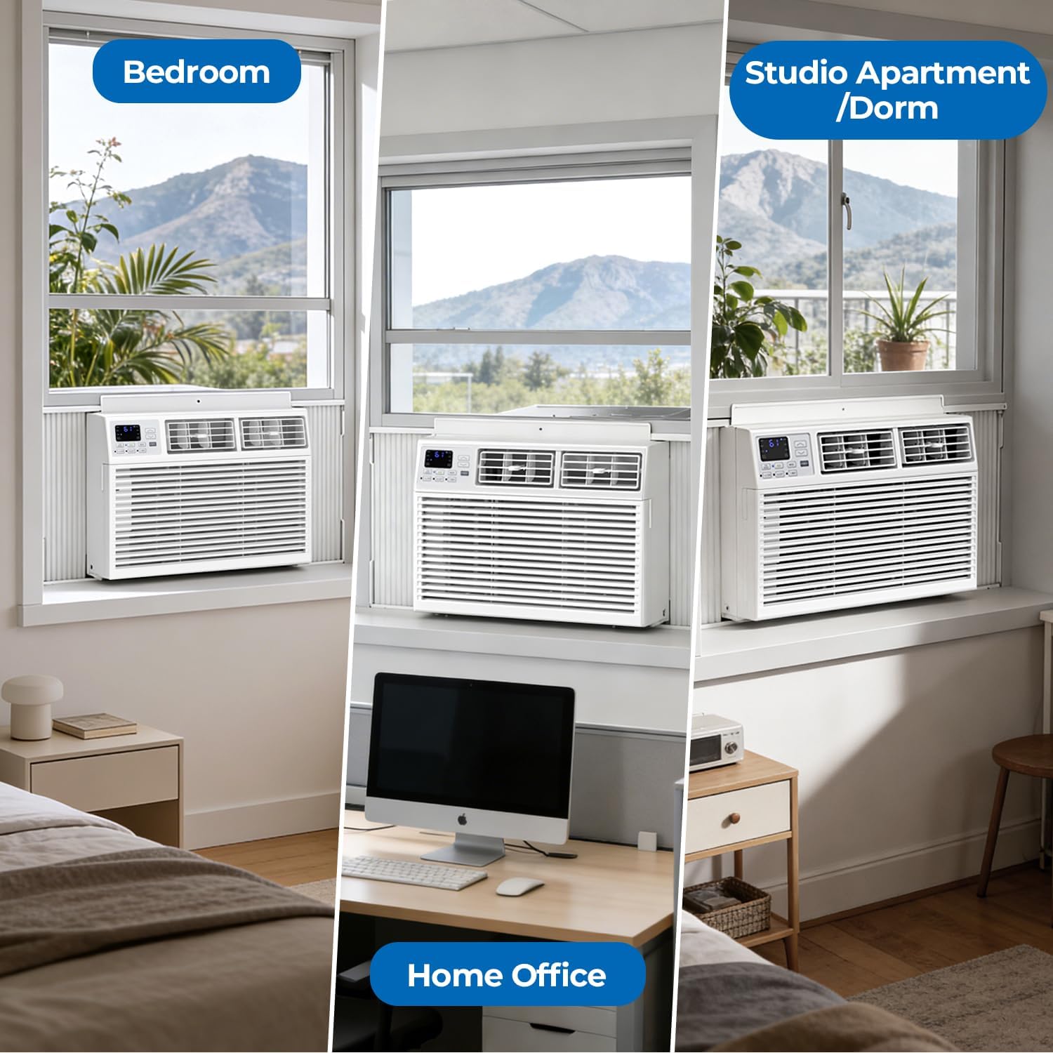 ZAFRO 6,000/12,000/14,000 BTU Window Air Conditioner Cools Up To 250/550/700 sq. ft.