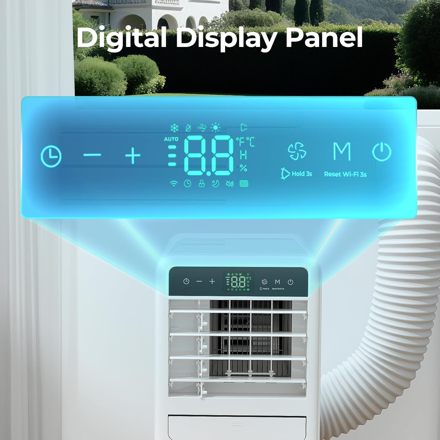 ZAFRO 12,000 BTU (8,000 BTU SACC) Smart WiFi Portable Air Conditioner Cools Up To 270 sq. ft.