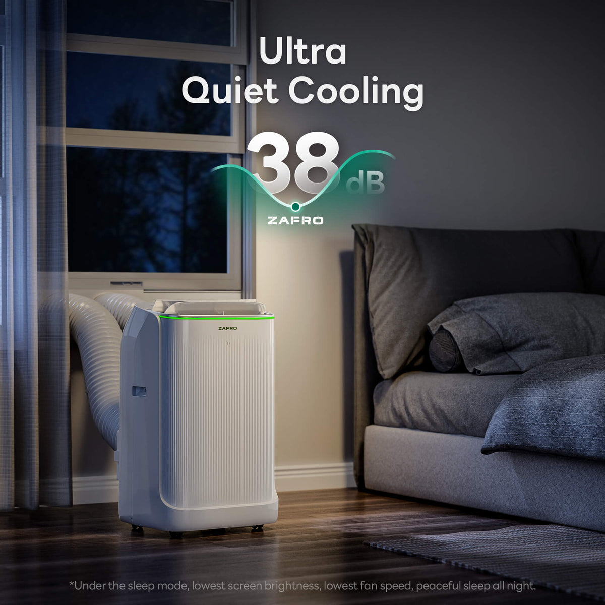 ZAFRO 10,000 BTU U-Shaped Smart Inverter Window Air Conditioner Cools