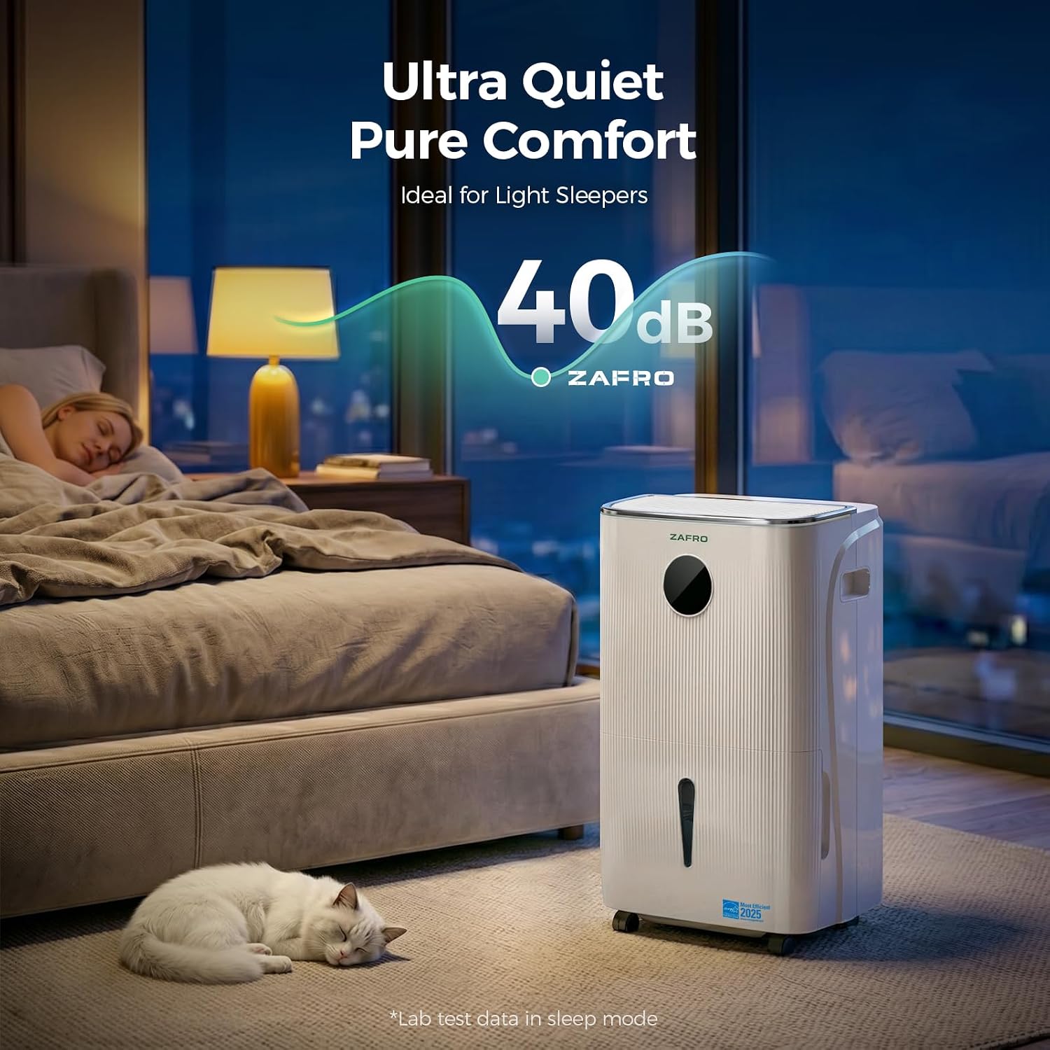 ZAFRO 150 Pints Smart Dehumidifier, Energy Star Most Efficient, Covers Up to 7,500 sq. ft.