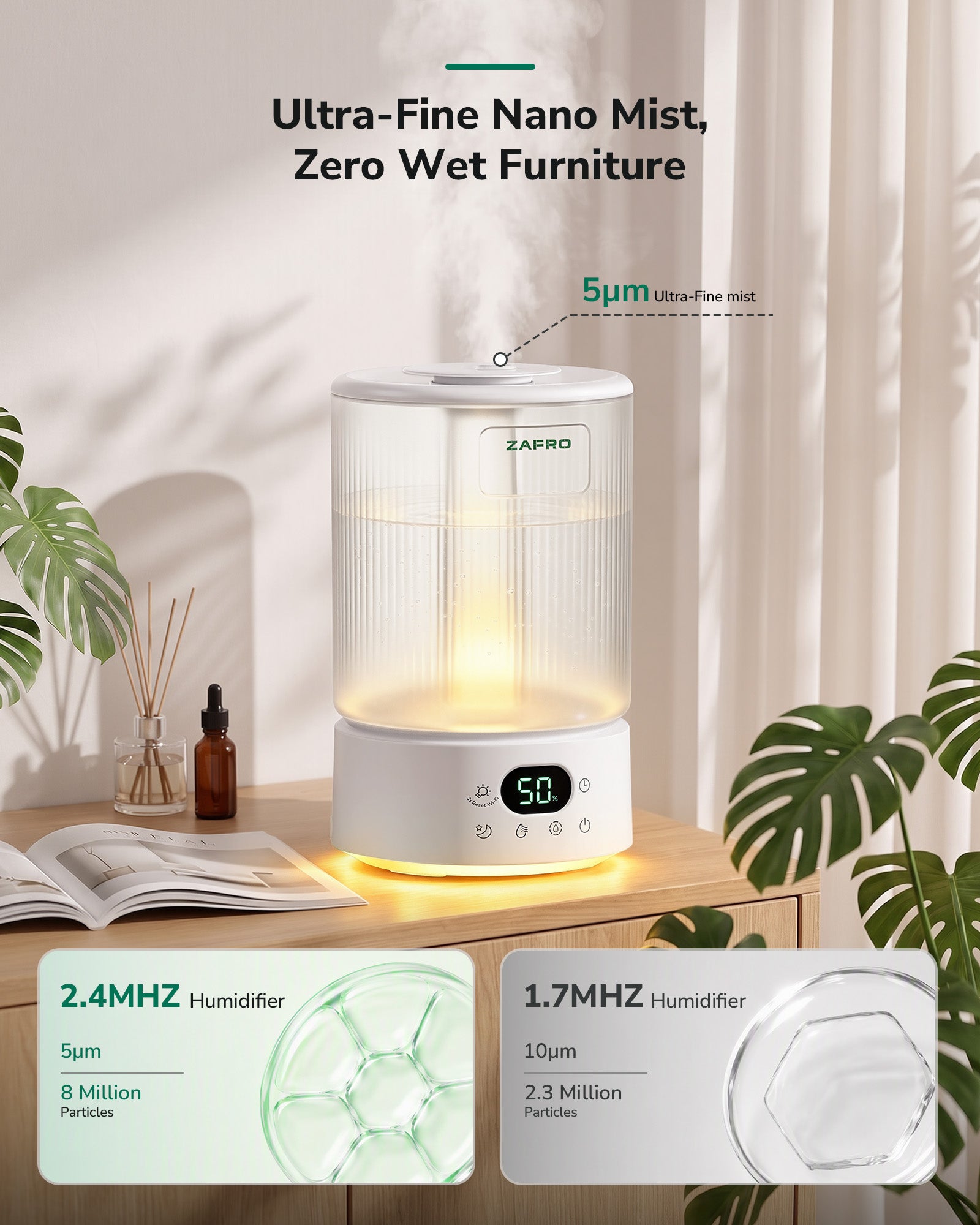 ZAFRO 4.2L Cool Mist Smart Humidifier