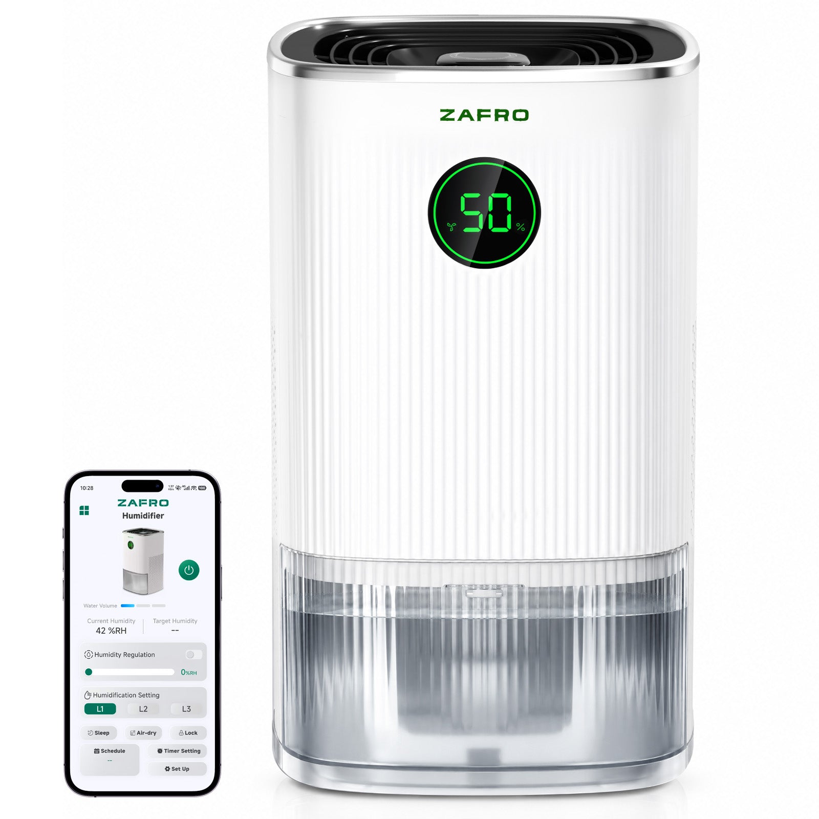 ZAFRO Helivap 450 Smart Mist-Free Evaporative Humidifier