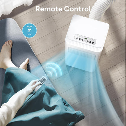 ZAFRO 10000BTU 3-IN-1 Portable Air Conditioners, Air Conditioner with 3 Speeds, i AC with Remote Control/Timer/LED Display